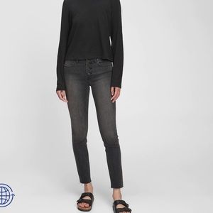 GAP🧸 sz 14 16 = 33 T Mid Rise True Skinny Jeans w/ washwell!NWT charcoal gray